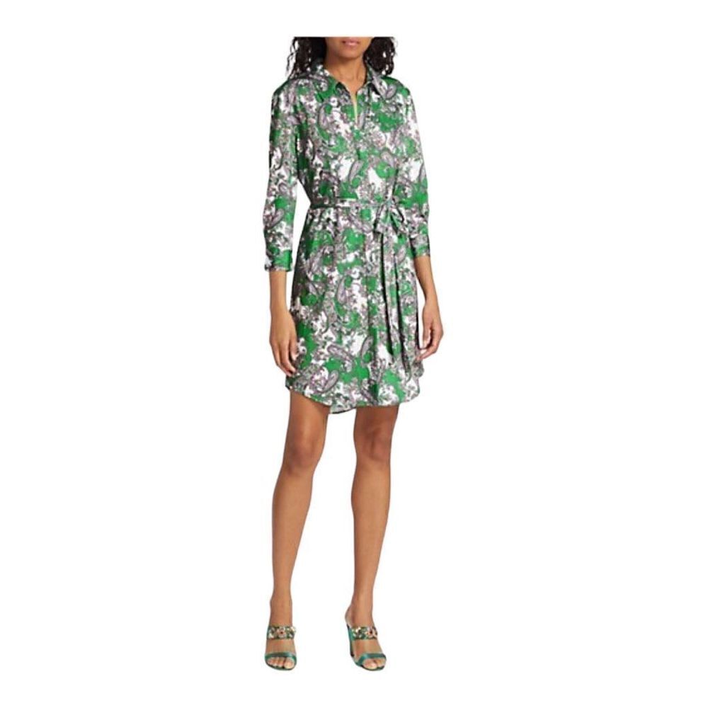 L’Agence Addison Paisley Shirtdress Sz Large ** no belt